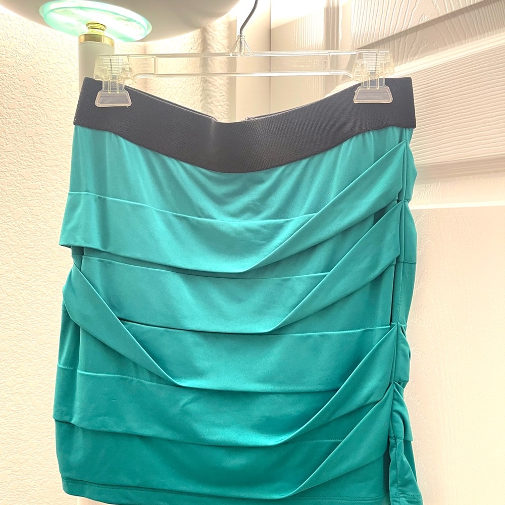 BCBGeneration Turquoise Layered Skirt